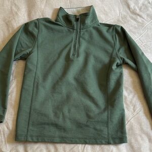 NWOT Crewcuts Forest Green Quarter-Zip Pullover